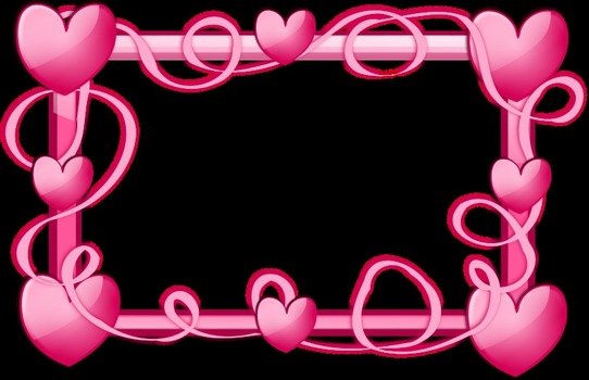 Pink Heart Border Clip Art N7