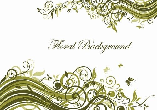 Flower Swirl Floral Vector