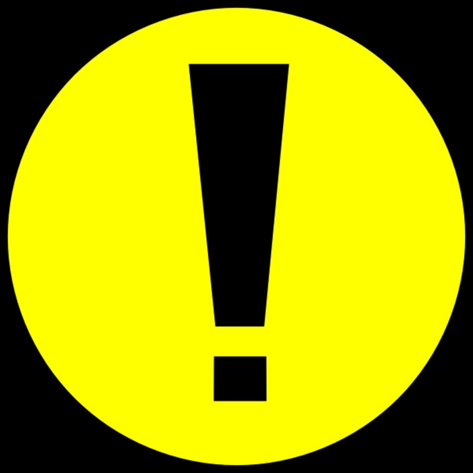 Yellow Warning Clip Art