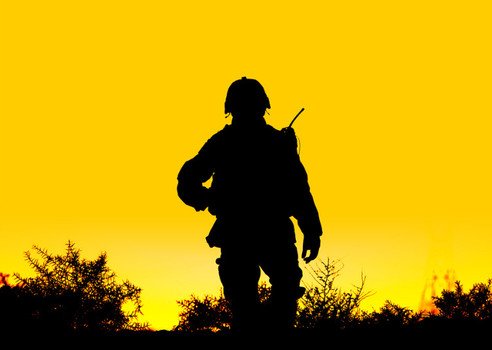 Female Soldier Silhouette N2