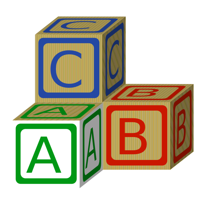 ABC Block Clip Art free image download