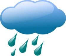 Ä°llustration of Rain Weather Symbol