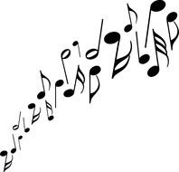 Music Notes Gospel drawing