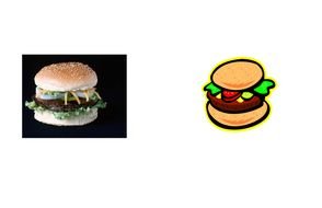 burger and its icon