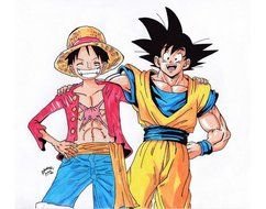 Luffy And Dragon drawing