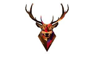 Deer Head Clip Art drawing