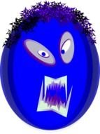 Angry Mask Vector Clip Art