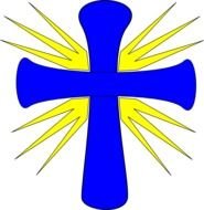 Reggae Cross Clip Art