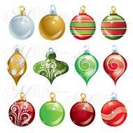 Christmas Ornament Clip Art N110