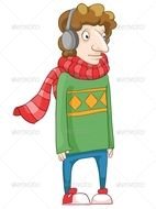 Teenager Character Clip Art