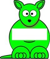 Kangaroo Cartoon Clip Art N28