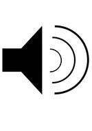 Clipart of Loud Speaker symbol