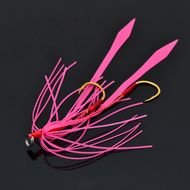 Trulinoya House Colored Silicone Rubber Fishing Streamers Tied Iron