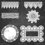 white lace patterns