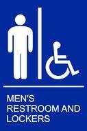 Safety Mens Room Sign drawing