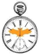 Altered Vintage Pocket Watch drawing
