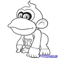 Donkey Kong Coloring Pages N2