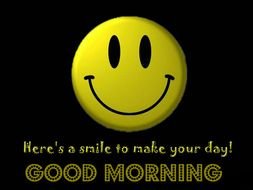 picture with good morning and smiley