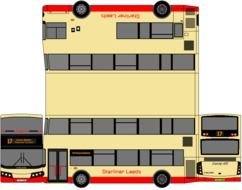 Short Yellow Bus drawing