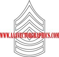Rank Insignia Sleeve USMC Sergeant Major Red EPS