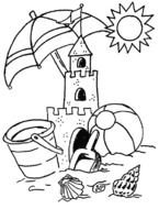 Olaf In Summer Coloring Pages drawing