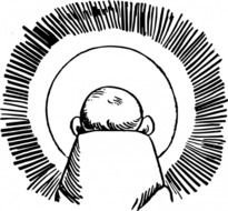 Vector Image Of Saint Anthony Padua From Back