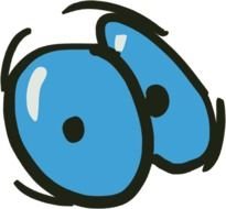 scared blue eyes