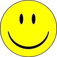 yellow Happy Smiley drawing
