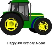 Green Tractor Clip Art N5