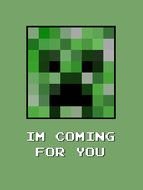 green Minecraft creeper