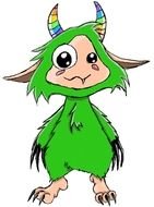 Scary Monster Clip Art drawing
