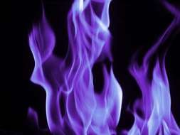 purple fire flames