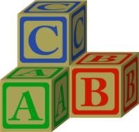 ABC Colorful Blocks Clip Art