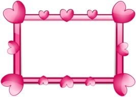 Pink Heart Border Clip Art N8