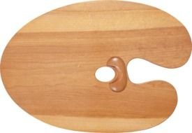 artist's wooden palette