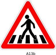 Crosswalk Sign Clip Art N6