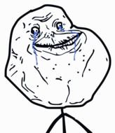 Forever Alone face drawing