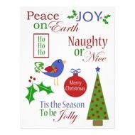 Free Christmas Clip Art Words