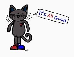 cartoon cat says it is all good