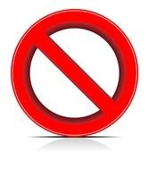 No Sign red drawing
