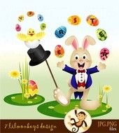 Easter Bunny Clip Art N155