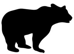 Bear Animal Silhouette drawing