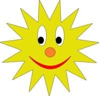 Smiling Sun Clip Art N24