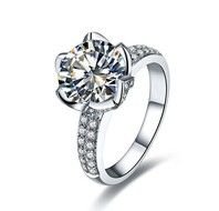 Flower Design Engagement Rings