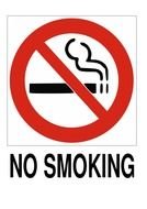 round no smoking sign