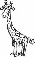 Giraffe Coloring Pages drawing
