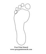 Footprint Template Printable