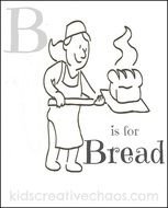 Preschool Letter B Coloring Pages