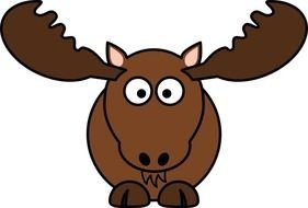 Cartoon Moose Clip Art N55