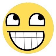 smiley with big teeth